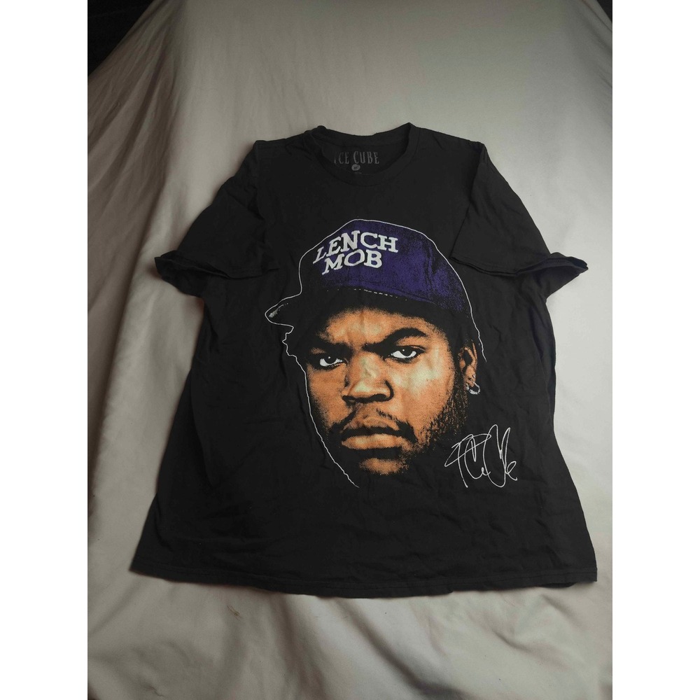 Vtg Ice Cube Lench Mob Graphic T-Shirt Mens XL Black Hip Hop Rap Tee 2024‎